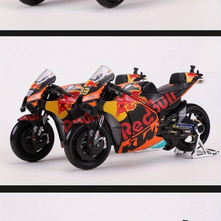 Race into Action!
Maisto 1:18 Red Bull KTM Factory Racing #88/#33 die-cast motorcycles – highly detailed collectibles for fans and riders alike. Perfect for display, gifting, or revving up your collection. 🏍️🔥
