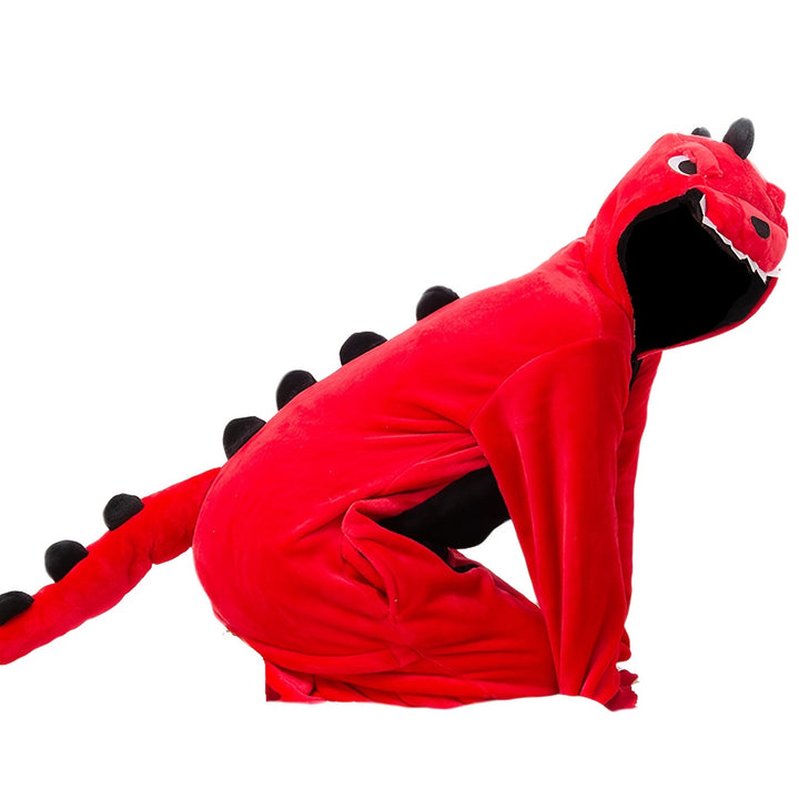 one piece Cozy Dinosaur Hooded Pajamas for Men and Women - Perfect for Parties and Cosplay