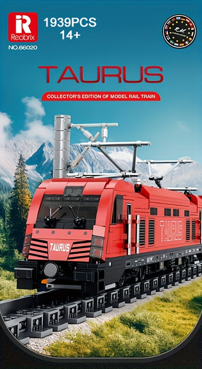 1939pcs Electric Passenger Train Building Blocks Toy, Creative Home Accessories, Party Table Decorations, Mini Building Blocks, Holiday Toys, Christmas Gifts