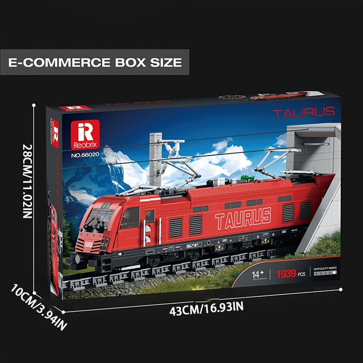 1939pcs Electric Passenger Train Building Blocks Toy, Creative Home Accessories, Party Table Decorations, Mini Building Blocks, Holiday Toys, Christmas Gifts