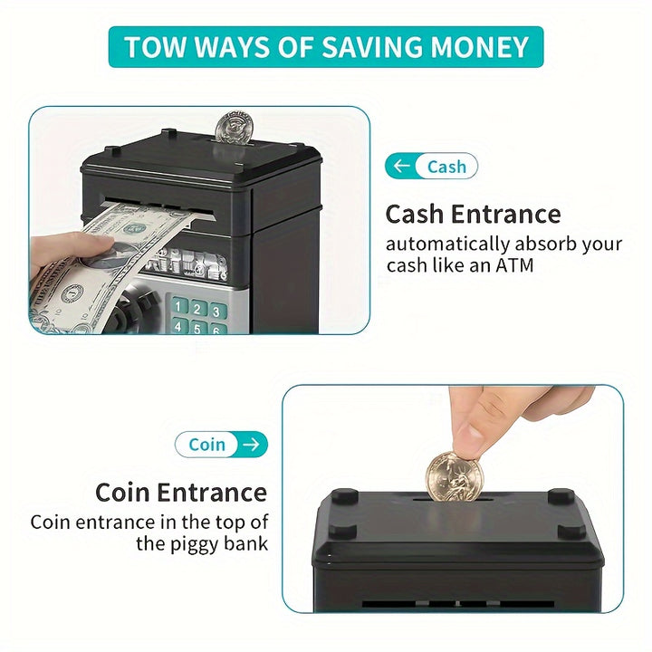 Save Smart, Play Hard!
This electronic coin bank features password protection and a large capacity—making saving money fun and secure for kids aged 3–12. A perfect gift for boys and girls ! 💰🔐🎁
