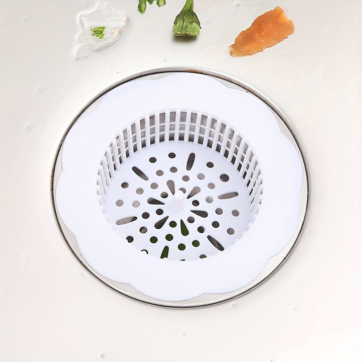1pc Durable Plastic Sink Strainer - Perfect for Kitchen & Bathroom Sinks!