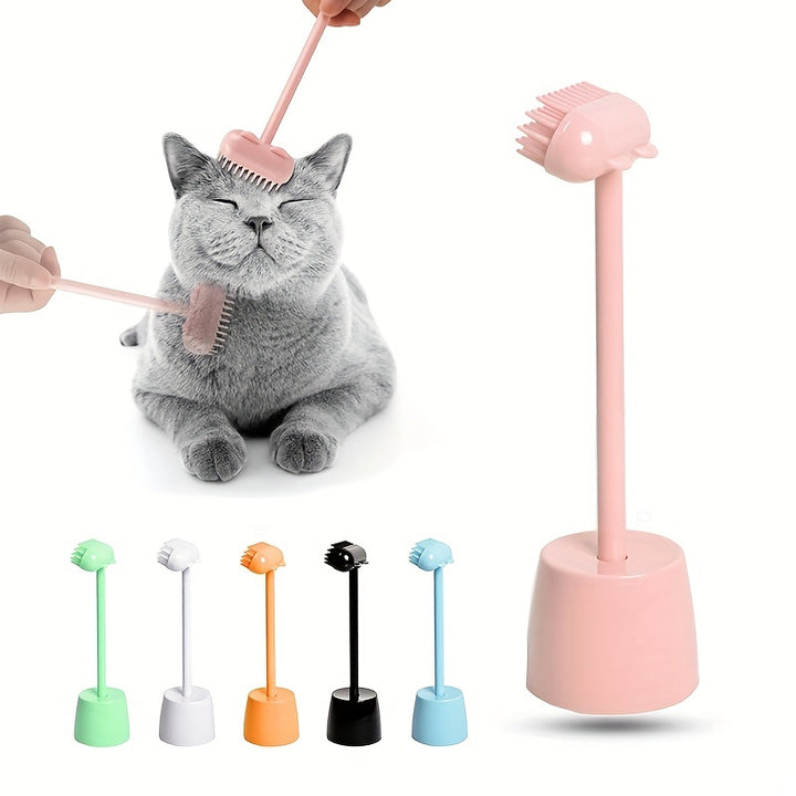 6 Colors Interactive Cat Massager Brush Toys Washable Puppy Cat Comb Remover Floating Hair Grooming Tool Cat Accessories Pet