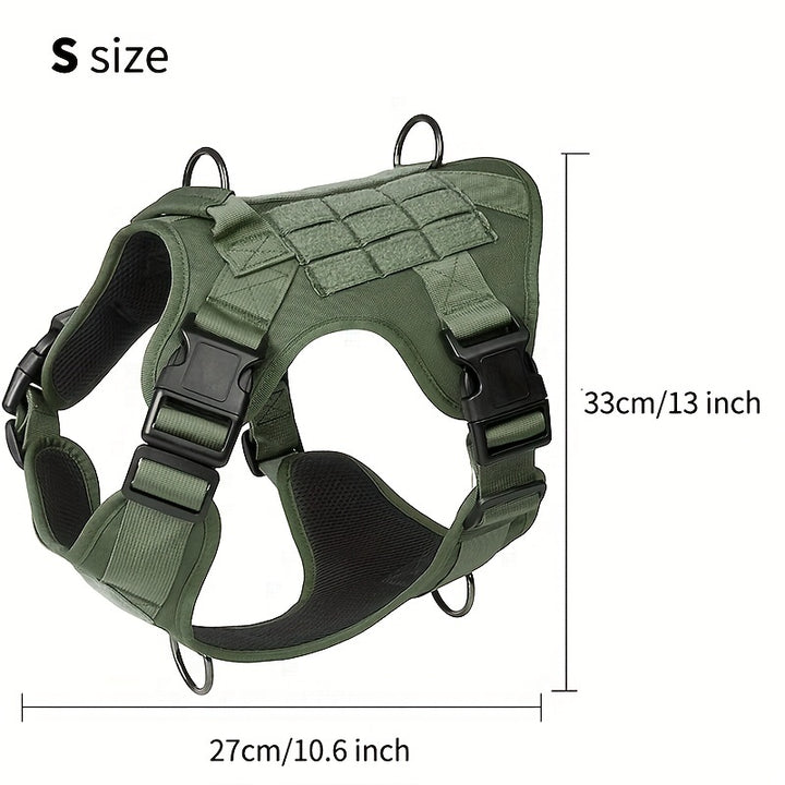 Heavy Duty Adjustable Dog Harness With Handle For Running And Training - Perfect For Medium And Large Dogs