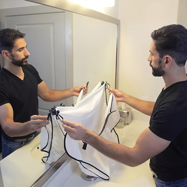 Men's Beard Shaving Apron - Cleaning Bib For Hairdressers And Shavers - Perfect For Grooming And Styling